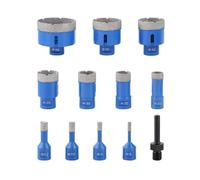 1 ensemble 6-68mm M14 Kit de scie cloche à noyau diamant brasé sous vide avec tige hexagonale 3/8 ''pour carrelage béton marbre céramique magasin