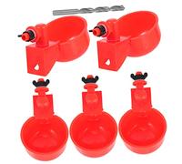 1 Ensemble Abreuvoir Automatique pour Volaille de Coupelles Eau Plastique pour Poules Pigeons Distributeur Eau Facile à Installer Durable