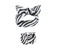 1 ensemble bandeau élastique pour bébé avec moufles assorties, joli nœud papillon, bandeau absorbant la transpiration pour les cheveux pour filles