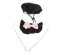 1 Ensemble Béret pour Chien Et Chat Bandeau Écharpe Bandana Bonnet d'artiste Français - Accessoires Photo pour Chien Accessoire De Costume De Noël
