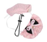1 Ensemble Béret pour Chien Et Chat Bandeau Écharpe Bandana Bonnet d'artiste Français - Accessoires Photo pour Chien Accessoire De Costume De Noël