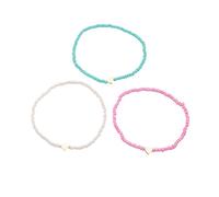 1 Ensemble bohême été coloré Riz Perles Coeur Perles Cheville pour Femmes Boho océan Pieds Nus Plage Jambe Bracelet Cheville Ensemble Femme