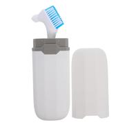 1 Ensemble Boîte de Rangement pour Dents de Voyage avec Double de Nettoyage pour Prothèses Dentaires Étui Portable pour Déplacements Buccal