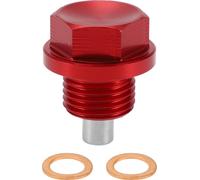 1 Ensemble Bouchon De Vidange D'Huile Universel Anti-Fuite Boulon De Vidange pour carter De Réparation De Filetage Avec Joint Magnétique En Alliage D'Aluminium Rouge Cuivre M16X1.5