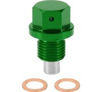 1 Ensemble Bouchon De Vidange D'Huile Universel Anti-Fuite Boulon De Vidange pour carter De Réparation De Filetage Avec Joint Magnétique En Alliage D'Aluminium Vert Cuivre M12X1.25