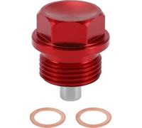 1 Ensemble Bouchon De Vidange Universel Anti-Fuite Boulon De Vidange pour Carter De L'Huile Réparation Du Filetage Avec Joint Magnétique En Alliage D'Aluminium Rouge Cuivre M20X1.5