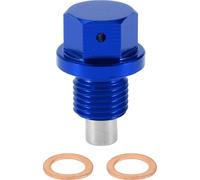 1 Ensemble Bouchon De Vidange Universel Anti-Fuite Boulon De Vidange pour Carter De L'Huile Réparation Du Filetage Avec Joint Magnétique En Alliage D'Aluminium Bleu Cuivre M12X1.25