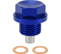 1 Ensemble Bouchon De Vidange Universel Anti-Fuite Boulon De Vidange pour Carter De L'Huile Réparation Du Filetage Avec Joint Magnétique En Alliage D'Aluminium Bleu Cuivre M16X1.5