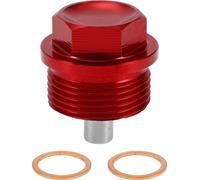 1 Ensemble Bouchon De Vidange Universel Anti-Fuite Boulon De Vidange pour Carter De L'Huile Réparation Du Filetage Avec Joint Magnétique En Alliage D'Aluminium Rouge Cuivre M24X1.5