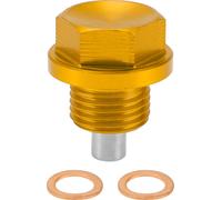 1 Ensemble Bouchon De Vidange Universel Anti-Fuite pour carter D'Huile Vis De Réparation Avec Joint Magnétique En Alliage D'Aluminium De Couleur Or Cuivre M16X1.5