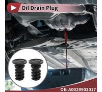 1 Ensemble Bouchon Vidange Huile Pour Mercedes-Benz C63 pour AMG 2016-2018 Réparation De Filetage De Vis Bouchon Vidange pour Carter Huile Joint Torique Caoutchouc Noir Plastique