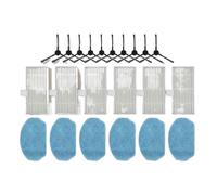 1 ensemble, Compatible for EICOBOT, BR150, Compatible for Cecotec, for 999 for accessoires d'aspirateur Robot, 6 chiffons de vadrouille, 10 Kits de brosses latérales