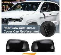1 Ensemble Couvercles Miroir De Rétroviseur Latéral De Voiture Noir Brillant Pour Jeep Grand Cherokee Pour Dodge Durango Couvre-Garde De Miroir Décoration Extérieure Garnitures
