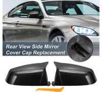 1 Ensemble Couvercles Miroir Rétroviseur Latéral Voiture Noir Fibre Carbone Pour Remplacement Pour Bmw E60 E61 F10 F11 Série 5 E63 E64 F06 Couvre-Garde Extérieure Garnitures