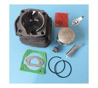1 Ensemble Cylindre et Piston de tronçonneuse 58cc, Ensemble Complet adapté au kit Cylindre de tronçonneuse 5800, diamètre du Cylindre 45,2mm
