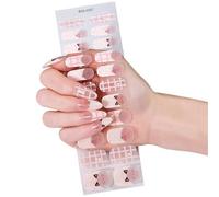 1 ensemble d ' autocollants en Gel français à la mode, adaptés sans effort femmes occupées, activités quotidiennes, utilisation rapide, autocollants pour ongles