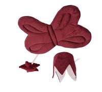 1 ensemble d'accessoires de costume pour enfants - Baguette magique créative et coiffe couronnée - Aile pour fille - Pour célébration de vacances