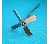 1 ensemble d'agitateurs à palettes à quatre lames en acier inoxydable avec tige de mélange agitatrice for utilisation en laboratoire(4cm)