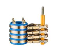 1 ensemble d'anneau collecteur à quatre voies, bague collectrice conductrice/support de balai de charbon en cuivre/bague de retour, bague en cuivre(45x78x90mm)