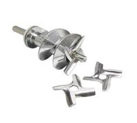 1 Ensemble D'appareils De Cuisine, 1 Pièce De Vis De Hachoir À Viande De 115mm SS-989843 Et 3 Lames, Compatibles Avec Moulinex, HV2 ME20 HV3 HV4 DR7 ME4 ME51 HV8