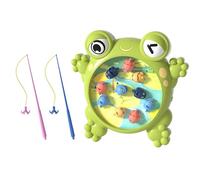 1 Ensemble D'Assiettes De Pêche Pour Bébé, Jouet De Couleur Verte Pour Enfants, Fournitures Pratiques Et Accrocheuses