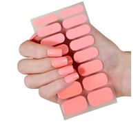 1 ensemble d'autocollants pour ongles de couleur unie, autocollants imperméables pour une fixation sécurisée dans divers climats, bandes pour ongles de fête