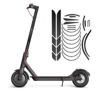 1 ensemble d'autocollants réfléchissants de sécurité nocturne, autocollants de roue, bande appliquée de pneu réfléchissante pour Xiaomi M365/PRO/PRO 2/Mi3, couverture d'avertissement yellow body stick