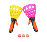 1 Ensemble De Balles De Pong À Double Catapulte, Jouets D'Entraînement De Sport D'Intérieur Et D'Extérieur À Interaction Parent-Enfant
