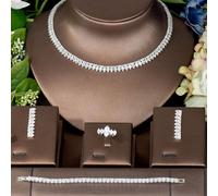 1 Ensemble De Bijoux Classiques En Zircone Cubique Et En Forme De Feuille, Parfait Comme Cadeau Pour La Fête Des Femmes Taille UniqueAlliage de cuivre