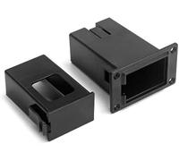 1 ensemble de boîtier de batterie pour guitare acoustique, coque de micro installée sur basse avec boîtier 9 V, support de remplacement pour EQ 7545R