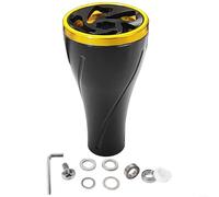 1 ensemble de boutons d'alimentation en aluminium de 36 mm pour moulinet de pêche Daiwa pour Stella pour STRADIC Twin Power S Series Design antidérapant à rainure en spirale pour pêcheurs en plein air
