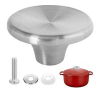 1 ensemble de boutons de couvercle de casserole universels en acier inoxydable pour cocotte et poêle à frire Le Creuset Aldi Lodge