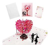 1 Ensemble De Cartes De Vœux, Cartes De Voeux 3D-Trimmetics, Cartes De Voeux De Mariage, Cadeaux Pour L'Expression De L'Amour, Cadeaux De Couples.