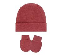 1 ensemble de casquettes et mitaines pour nouveau-nés, gants de chapeau fœtal lavables en Machine pour bébé de 0 à 3 mois, couvre-chef en tissu doux, chapeaux pour nouveau-nés