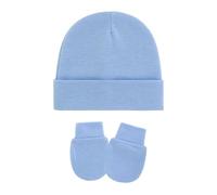 1 ensemble de casquettes et mitaines pour nouveau-nés, gants de chapeau fœtal lavables en Machine pour bébé de 0 à 3 mois, couvre-chef en tissu doux, chapeaux pour nouveau-nés