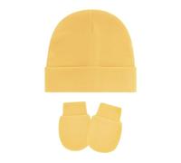 1 ensemble de casquettes et mitaines pour nouveau-nés, gants de chapeau fœtal lavables en Machine pour bébé de 0 à 3 mois, couvre-chef en tissu doux, chapeaux pour nouveau-nés