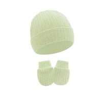 1 ensemble de chapeaux et mitaines anti-rayures pour nouveau-nés, couvre-chef en coton doux et respirant pour garçons et filles de 0 à 6 mois