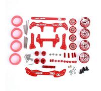 1 Ensemble De Châssis Ma/Ar Avec Pneu De Roue Pour Tamiya Mini 4wd Rc Car