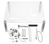 1 ensemble de châssis ouvert carte mère ordinateur cartes graphiques cas banc cadre d'ordinateur ouvert air support d'ordinateur bricolage cadre nu alliage d'aluminium bureau boîtier vidéo