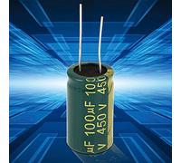 1 Ensemble de Condensateur électrolytique de Couleur Verte, Kit Assorti de Condensateur Radial 16-450V 100uf-10000uf (450v 100uf 10 pièces dans Un Sac)