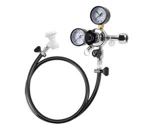 1 ensemble de conduite de gaz, Kit de carbonatation de soude (régulateur de Co2 et connecteur de gaz à Tube et verrouillage à bille de 1.5M)(CGA320)