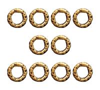 1 ensemble de connecteurs de maillons de bijoux comprenant des pendentifs de forme ronde, des trous de perles grands / petits, ornement pour les projets artisanaux, des perles d ' espacement à grands