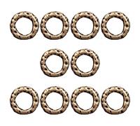 1 ensemble de connecteurs de maillons de bijoux comprenant des pendentifs de forme ronde, des trous de perles grands / petits, ornement pour les projets artisanaux, des perles d ' espacement à grands