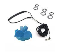 1 ensemble de cordes d'entraînement pour vol d'oiseaux en plein air avec 3 boucles pour pattes d'oiseaux, harnais réglable pour animaux de compagnie, corde anti-morsure pour animaux de compagnie