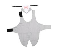 1 Ensemble de Costume pour Chien, Bandana de Mariage, Cravate pour Chien, Chemise Douce, Costume de Mariage pour Petit Chien, Tenues pour Animaux de Compagnie, Smoking Formel, Cravate (Gris L)