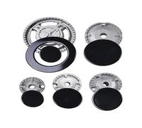 1 ensemble de couvercles de cuisinière, couvercle de cuisinière amélioré for brûleur de cuisinière à gaz, accessoires d'outils de cuisine à domicile(Flat)