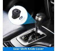 1 Ensemble De Couvre Pommeau De Levier De Vitesse Pour Nissan Rogue 2021-2024 En Cuir Synthétique Antidérapant Noir Fibre Carbone Noir Bleu Protecteur Poignée Changement Vitesse