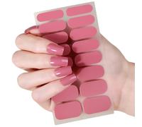 1 ensemble de décalcomanies imperméables pour ongles, couleurs unies assorties, application rapide, comprend une lime à ongles, pas besoin d ' outils pour un usage quotidien