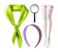 1 Ensemble De Décoration De Costumes, De Bas En Bande Et De Loupe D'Écharpe, De Costume De Costume Pour Femmes, D'Accessoires De Rôle, De Tenues De Fête Amusantes.