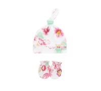 1 ensemble de gants élastiques pour nouveau-nés avec bonnet pour l'intérieur et l'extérieur, doux et respirant pour nouveau-nés